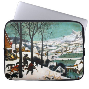 Housse Pour Ordinateur Portable Chasseurs dans le paysage de neige Pieter Bruegel