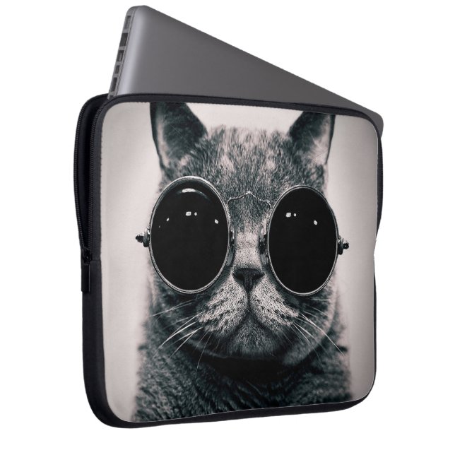 Housse Pour Ordinateur Portable chat (Devant droit)