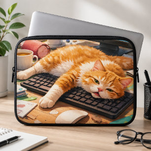 Housse Pour Ordinateur Portable Chat d'ordinateur mignon