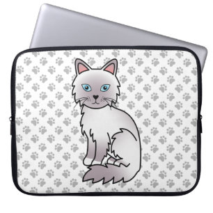 Housse Pour Ordinateur Portable Chat mignon Lilac Point Birman / Ragdoll & pattes