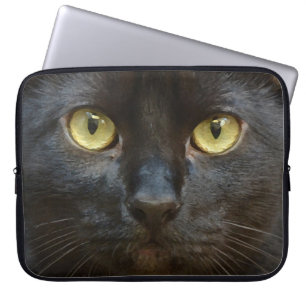 Housse Pour Ordinateur Portable chat noir