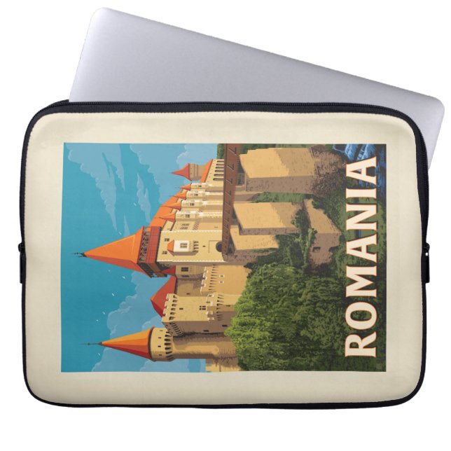 Housse Pour Ordinateur Portable Château de Peles Roumanie (Devant)