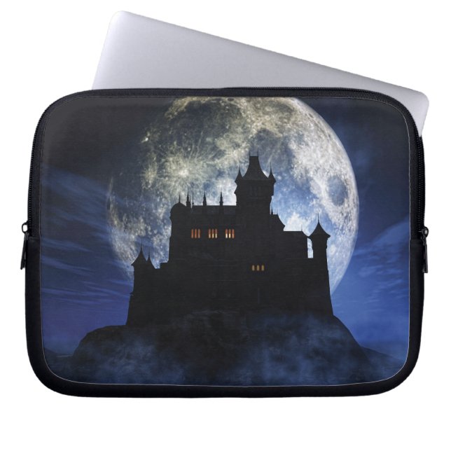 Housse Pour Ordinateur Portable Château d'Imaginaire la nuit (Devant)