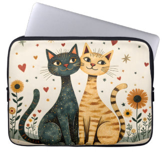 Housse Pour Ordinateur Portable Chats Coquets