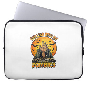Housse Pour Ordinateur Portable Chauves-souris de pleine lune de pierre tombale de