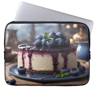 Housse Pour Ordinateur Portable Cheesecake aux bleuets