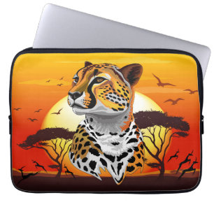 Housse Pour Ordinateur Portable Cheetah African Feline Wild Animal