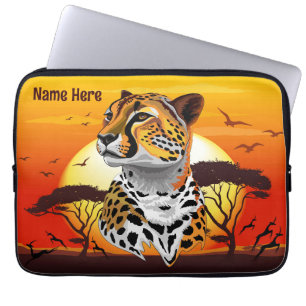 Housse Pour Ordinateur Portable Cheetah African Feline Wild Animal