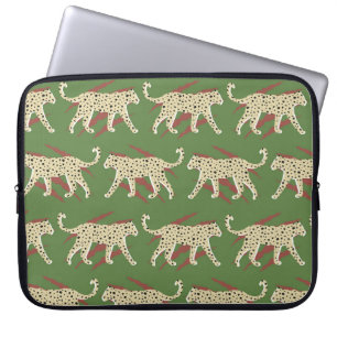 Housse Pour Ordinateur Portable Cheetah de léopard Abstrait tiré à la main avec Sk