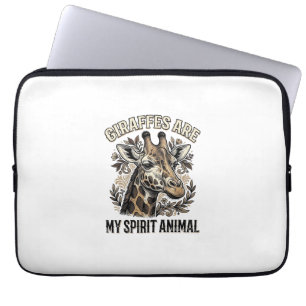 Housse Pour Ordinateur Portable Chemise à gravure vintage d'animal d'esprit de gir