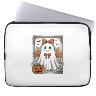 Housse Pour Ordinateur Portable Chemise de fantôme Halloween mignonne gravure vint