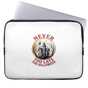 Housse Pour Ordinateur Portable Chemise de gravure vintage Halloween Maison hantée