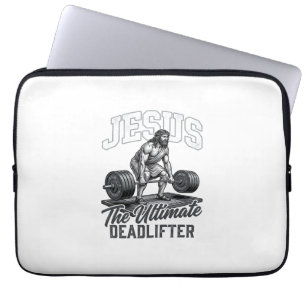 Housse Pour Ordinateur Portable Chemise Vector Vintage Jésus Ultimate Deadlifter D