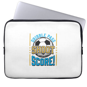 Housse Pour Ordinateur Portable Chemise Vintage Soccer Dribble Pass Shoot Score De