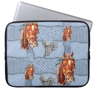Housse Pour Ordinateur Portable Chevaux à manches pour ordinateur portable