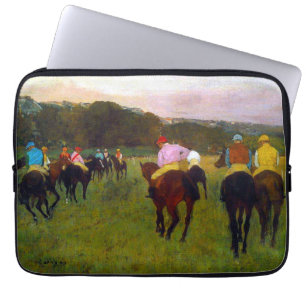 Housse Pour Ordinateur Portable Chevaux de course Edgar Degas à Longchamp