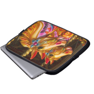 Housse Pour Ordinateur Portable Chevaux joyeux