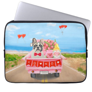 Housse Pour Ordinateur Portable Chien de la Saint-Valentin
