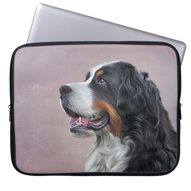 Housse Pour Ordinateur Portable Chien de montagne de Bernese (Devant)
