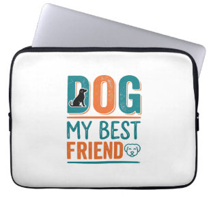 Housse Pour Ordinateur Portable Chien Mon Meilleur Ami Vintage Conception De Chemi