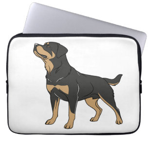 Housse Pour Ordinateur Portable Chien Rottweiler, Chien Rottweiler Debout