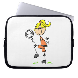 Housse Pour Ordinateur Portable Chiffre blond cadeaux de bâton de fille de