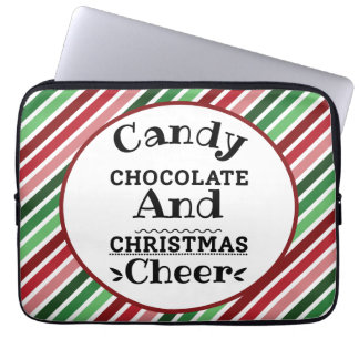 Housse Pour Ordinateur Portable Chocolat de bonbons et fête de Noël