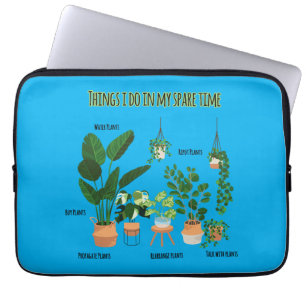 Housse Pour Ordinateur Portable Choses que je fais pendant mon temps libre - Jardi