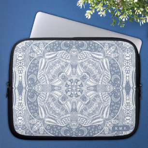 Housse Pour Ordinateur Portable Chouette magique Mandala
