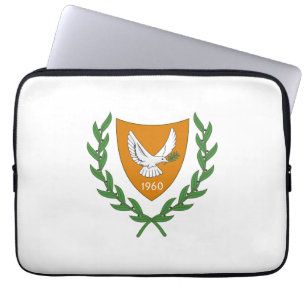 Housse Pour Ordinateur Portable chypre du nord pays blason armoiries symbole emblè