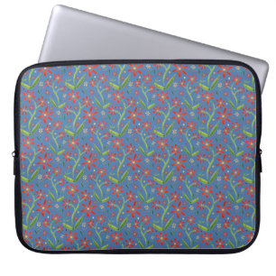 Housse Pour Ordinateur Portable Ciel Bleu Marguerites Aquarelles Danseuses