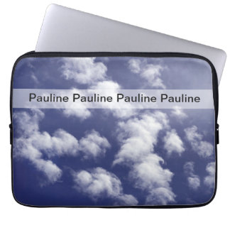 Housse Pour Ordinateur Portable Ciel de caisse d'ordinateur portable de monogramme