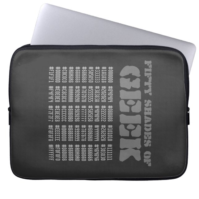Housse Pour Ordinateur Portable Cinquante nuances de Geek (Devant)