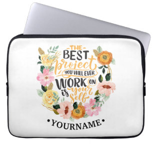 Housse Pour Ordinateur Portable Citation de motivation de l'élégante inspiration f