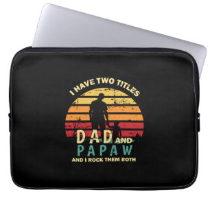Housse Pour Ordinateur Portable Citations grand-père Papa Et Papa Je Les Roche