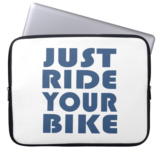 Housse Pour Ordinateur Portable citations inspirantes à vélo (Devant)