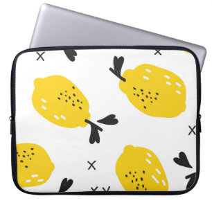 Housse Pour Ordinateur Portable Citrons de New York : découpes Vintages