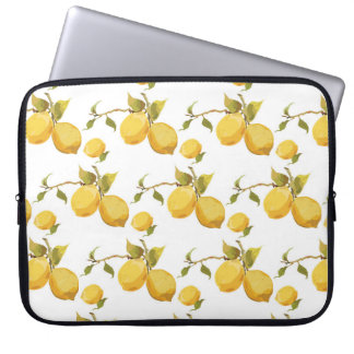 Housse Pour Ordinateur Portable Citrons vintages frais : Conception simpliste