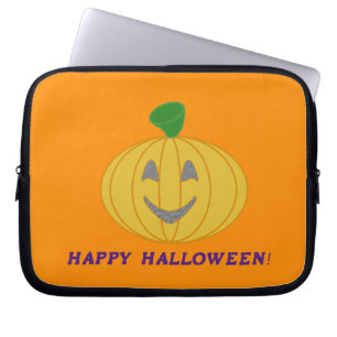Housse Pour Ordinateur Portable Citrouille orange