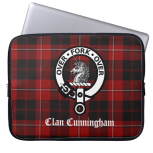 Housse Pour Ordinateur Portable Clan Cunningham Crest Badge & Tartan