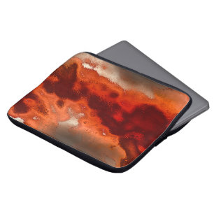 Housse Pour Ordinateur Portable Classique à taché dans les tons rouge&coral intens
