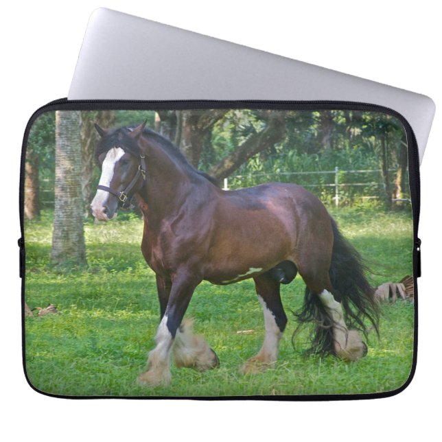 Housse Pour Ordinateur Portable Clydesdale Horse (Devant)