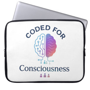 Housse Pour Ordinateur Portable Codé pour la conscience IA Computer Science Design