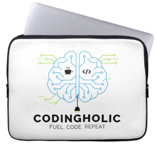 Housse Pour Ordinateur Portable Codeur Tech Brain Programmeur Développeur