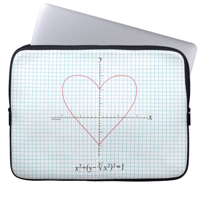 Housse Pour Ordinateur Portable Coeur de haches (Devant)