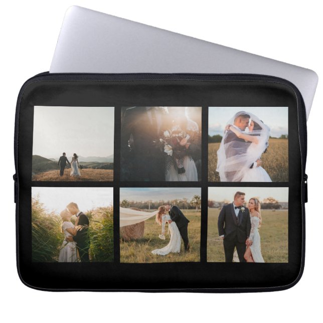 Housse Pour Ordinateur Portable Collage photo simple moderne (Devant)