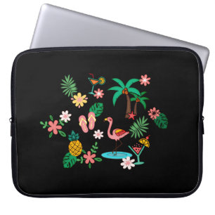 Housse Pour Ordinateur Portable Collage tropical