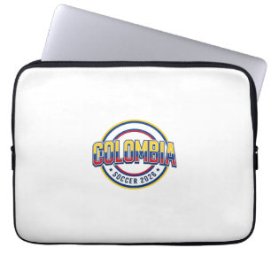 Housse Pour Ordinateur Portable Colombie Football 2026 Football Gras Pays Typograp
