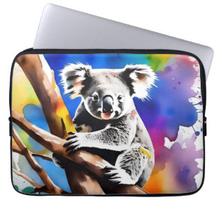 Housse Pour Ordinateur Portable Coloré Koala Bear Aquarelle Splash,