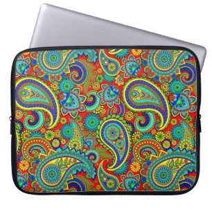 Housse Pour Ordinateur Portable Coloré Vintage Orante Paisley